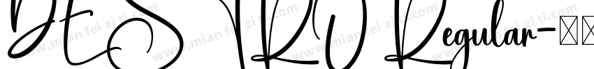 DESTRO Regular字体转换